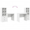 Biurko z szufladą 2 pcs Biały