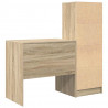 Biurko z szufladą 2 pcs Dąb Sonoma