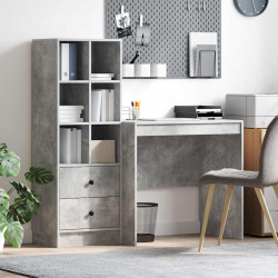 Biurko z szufladą 2 pcs Betonowy szary
