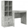 Biurko z szufladą 2 pcs Betonowy szary