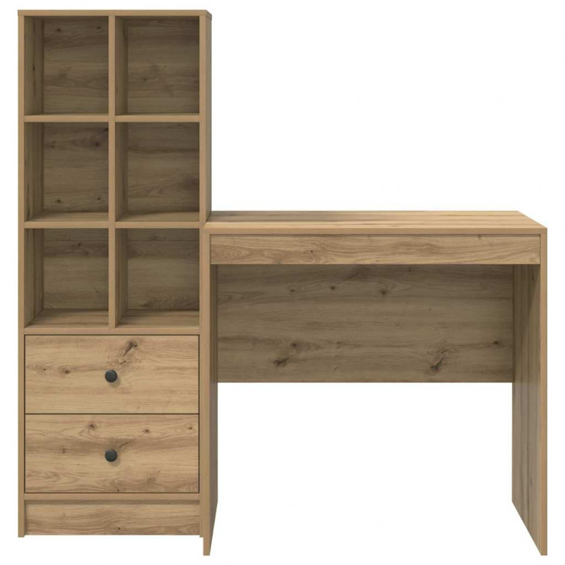 Biurko z szufladą 2 pcs Dąb rzemieślniczy