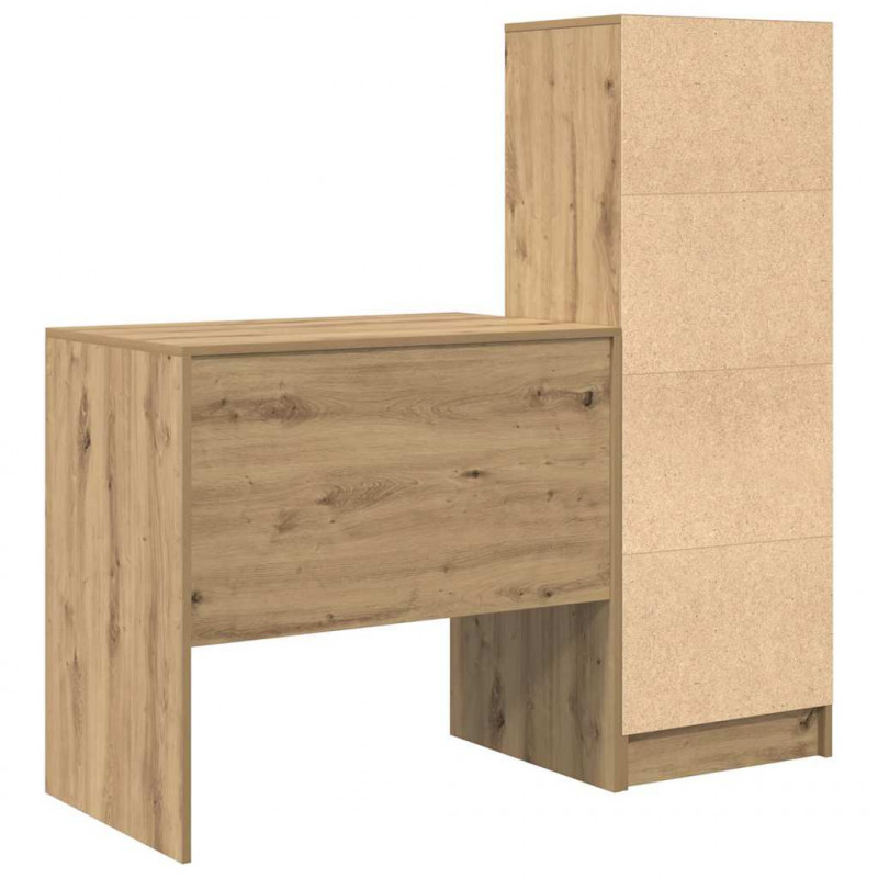 Biurko z szufladą 2 pcs Dąb rzemieślniczy
