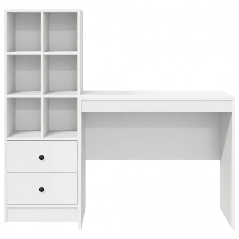 Biurko z szufladą 2 pcs Biały