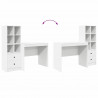 Biurko z szufladą 2 pcs Biały