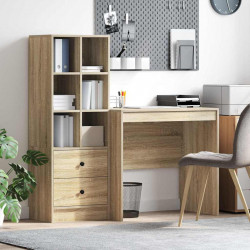 Biurko z szufladą 2 pcs Dąb Sonoma