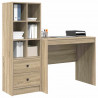 Biurko z szufladą 2 pcs Dąb Sonoma