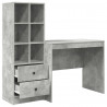 Biurko z szufladą 2 pcs Betonowy szary
