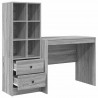 Biurko z szufladą 2 pcs Szary Sonoma