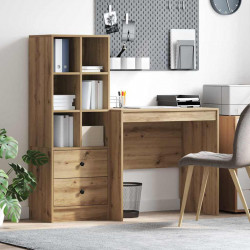 Biurko z szufladą 2 pcs Dąb rzemieślniczy