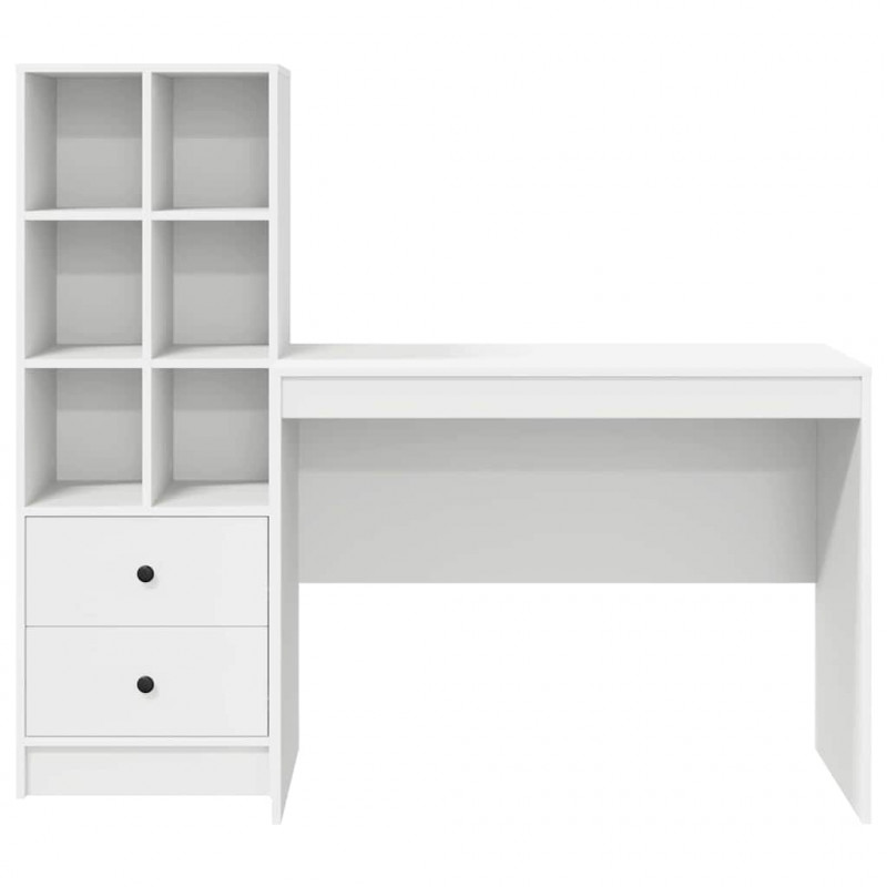 Biurko z szufladą 2 pcs Biały