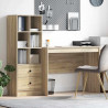 Biurko z szufladą 2 pcs Dąb Sonoma