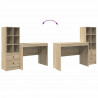 Biurko z szufladą 2 pcs Dąb Sonoma