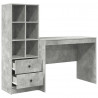 Biurko z szufladą 2 pcs Betonowy szary