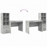 Biurko z szufladą 2 pcs Betonowy szary