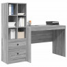 Biurko z szufladą 2 pcs Szary Sonoma