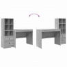 Biurko z szufladą 2 pcs Szary Sonoma