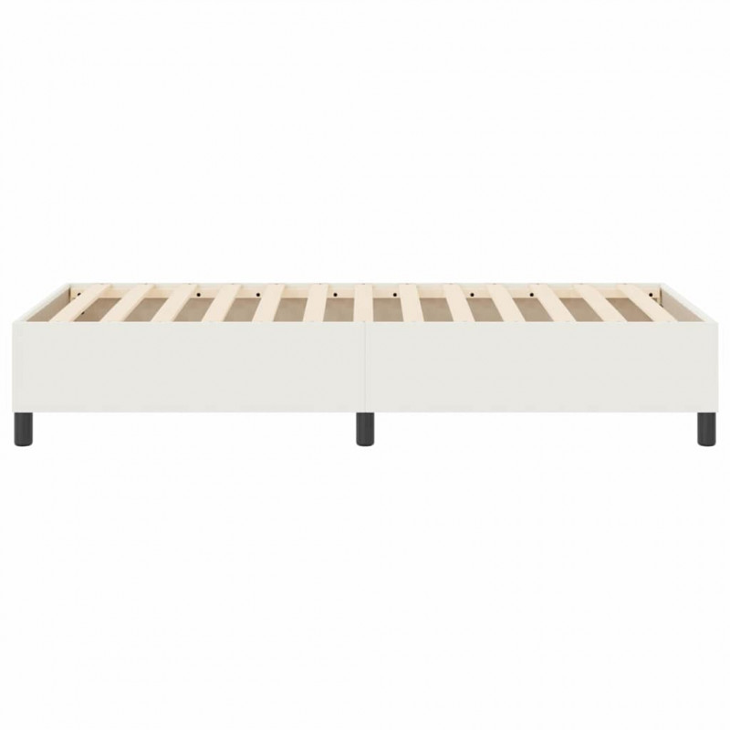Rama łóżka platformy Kremowy 80 x 200 cm Tkanina sztruksowa