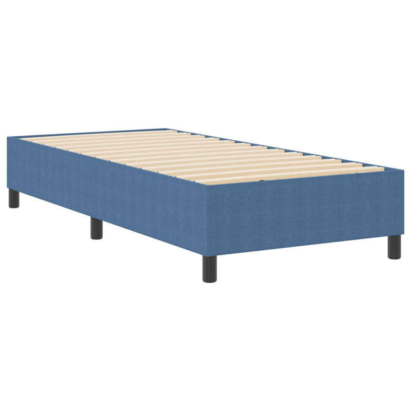 Rama łóżka platformy Niebieski 80 x 200 cm Tkanina sztruksowa