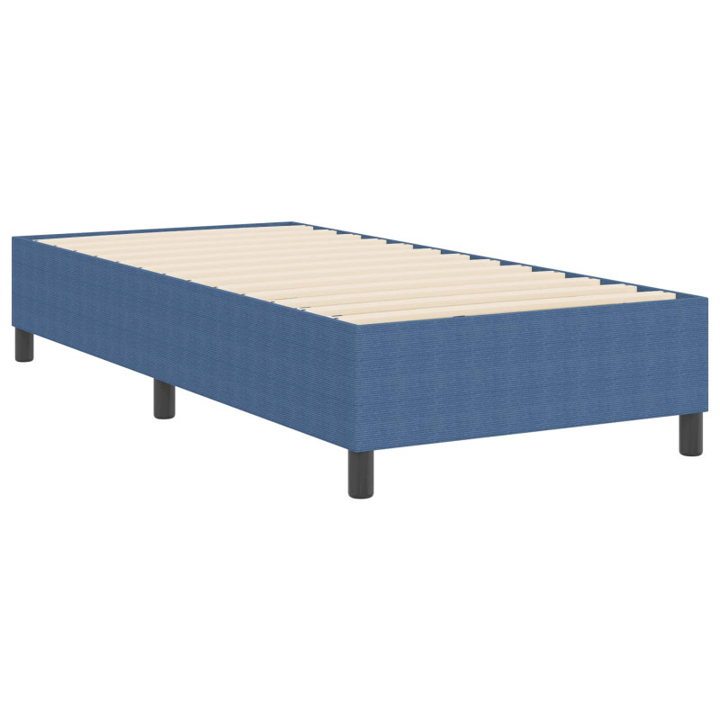 Rama łóżka platformy Niebieski 80 x 200 cm Tkanina sztruksowa