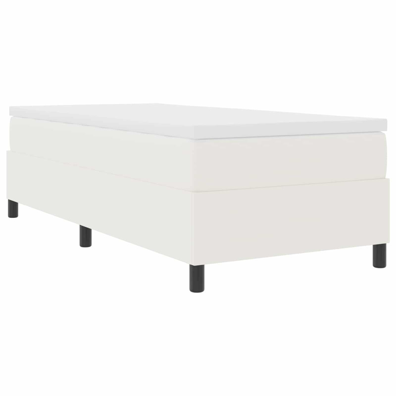 Rama łóżka platformy Kremowy 90 x 190 cm Tkanina sztruksowa