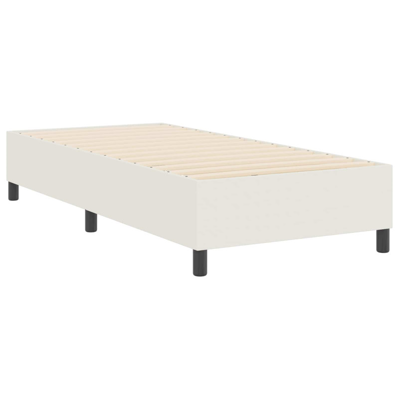 Rama łóżka platformy Kremowy 90 x 200 cm Tkanina sztruksowa