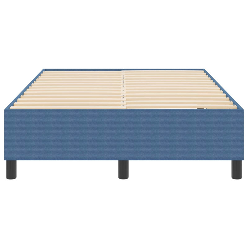 Rama łóżka platformy Niebieski 120 x 200 cm Tkanina sztruksowa