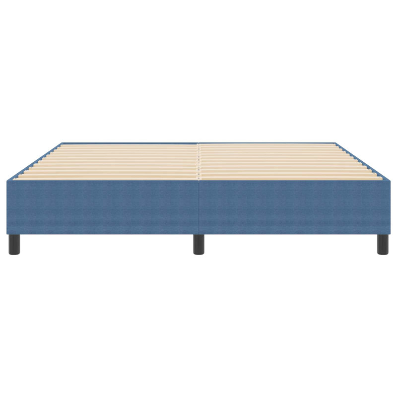 Rama łóżka platformy Niebieski 180 x 200 cm Tkanina sztruksowa