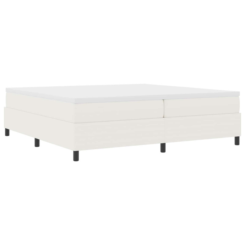Rama łóżka platformy Kremowy 200 x 200 cm Tkanina sztruksowa