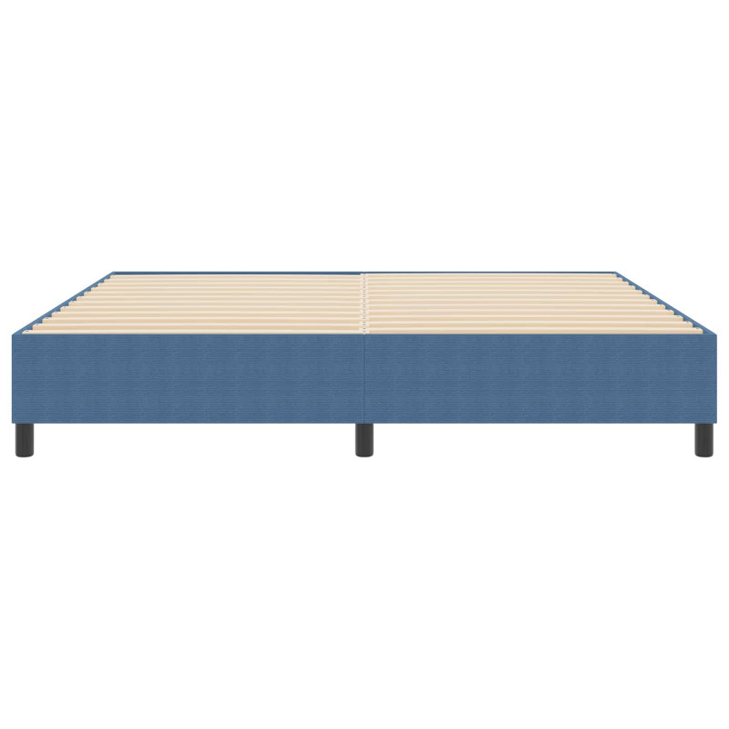 Rama łóżka platformy Niebieski 200 x 200 cm Tkanina sztruksowa