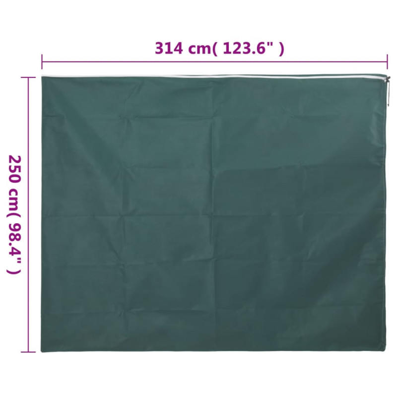 Kaptury ochronne z suwakiem, 10 szt., 70 g/m², 3,14x2,5 m