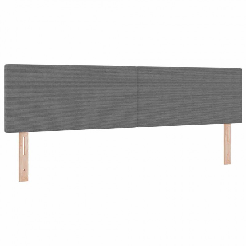 Łóżko sprężynowe Z zagłówkiem Jasnoszary i biały. 180 x 200 cm