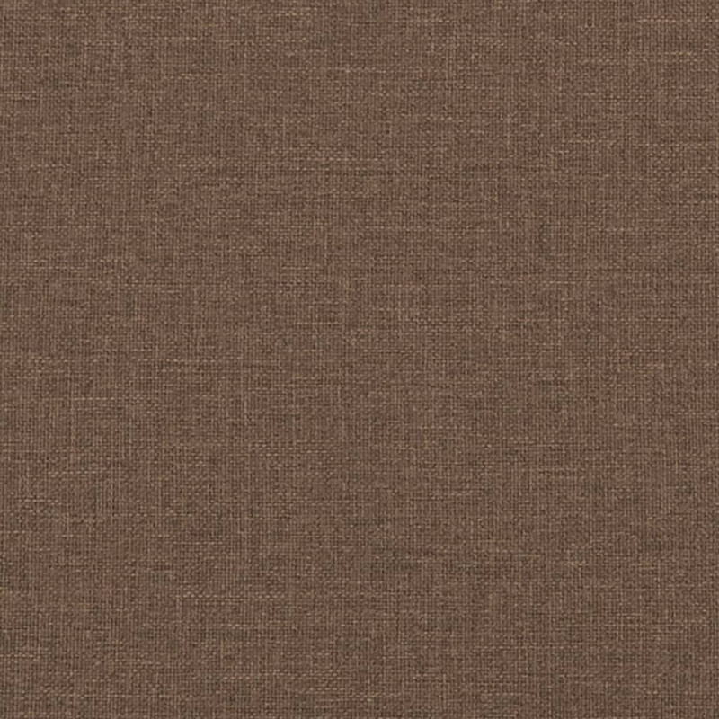 Sofa 2-osobowa, brązowa, 140 cm, tapicerowana tkaniną