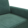 Sofa 3-osobowa, ciemnozielony, 180 cm, obita aksamitem