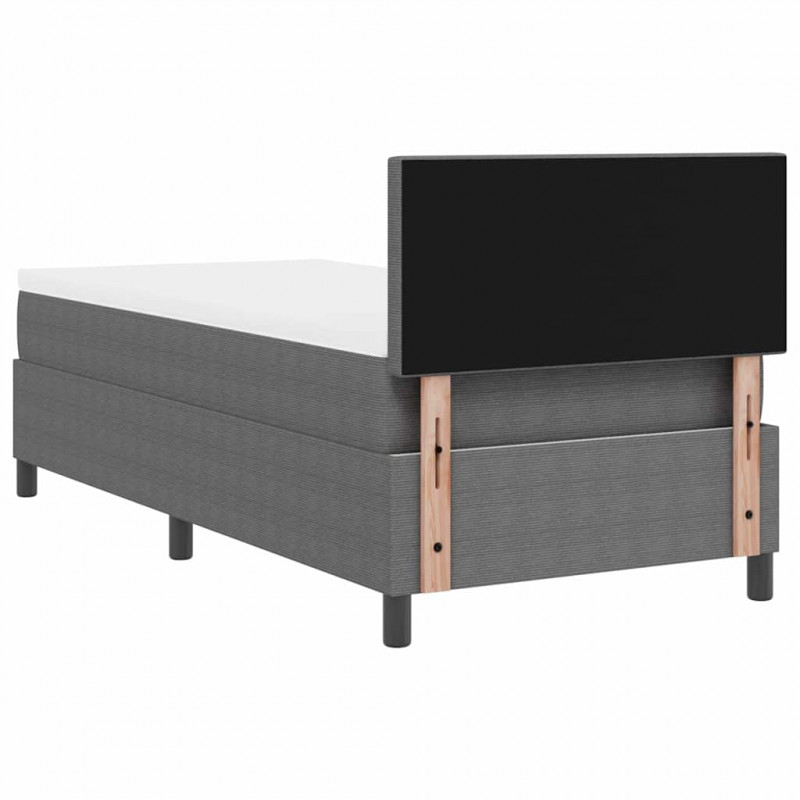 Łóżko z sprężyną LED Jasnoszary i biały. 80 x 200 cm