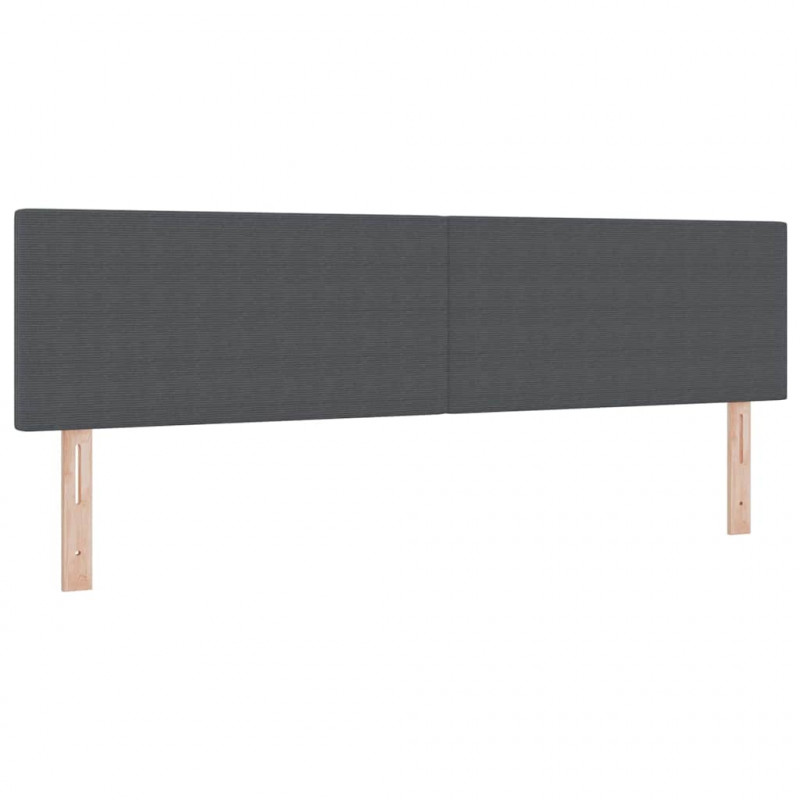 Łóżko z sprężyną LED Ciemnoszary i biały 180 x 200 cm