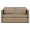 Sofa podłogowa 2-w-1, cappuccino, 112x174x55 cm, sztuczna skóra