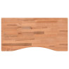 Blat do biurka, 80x(36-40)x2,5 cm, lite drewno bukowe