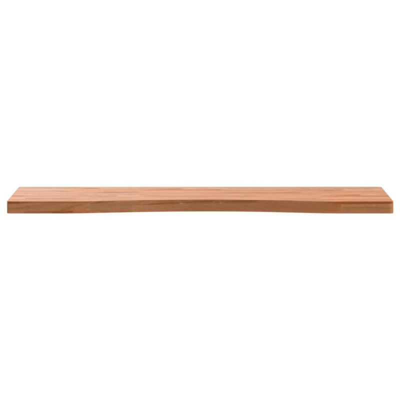 Blat do biurka, 80x(36-40)x2,5 cm, lite drewno bukowe