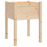 Donice ogrodowe, 2 szt., 50x50x70 cm, lite drewno sosnowe