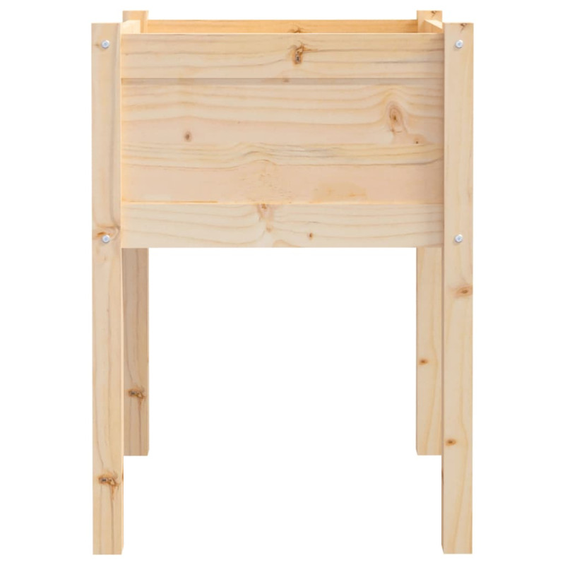 Donice ogrodowe, 2 szt., 50x50x70 cm, lite drewno sosnowe