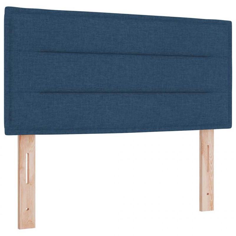 Łóżko sprężynowe z materacem Niebieski 80 x 200 cm tkanina
