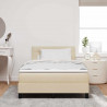 Łóżko sprężynowe z materacem Kremowy 120 x 190 cm tkanina