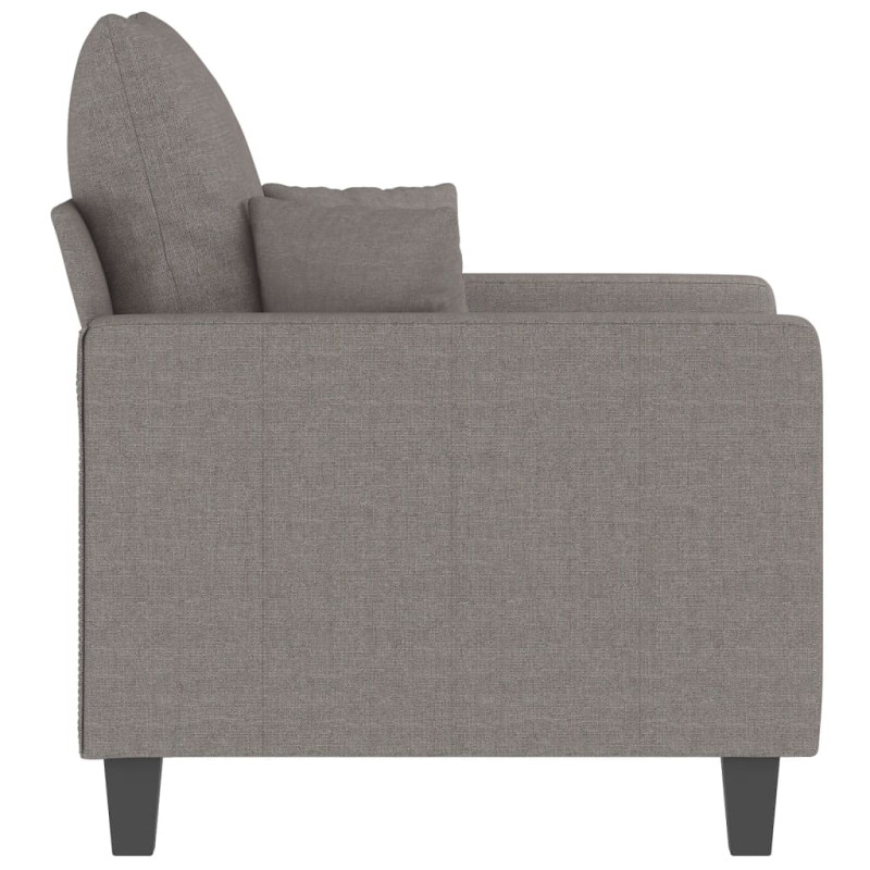 Fotel, taupe, 60 cm, obity tkaniną
