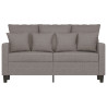 Sofa 2-osobowa, kolor taupe, 120 cm, tapicerowana tkaniną