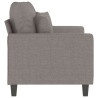Sofa 2-osobowa, kolor taupe, 120 cm, tapicerowana tkaniną