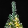 Sztuczna choinka z 300 LED, bombkami i śniegiem, 210 cm