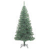 Sztuczna choinka z 300 LED, bombkami i śniegiem, 210 cm