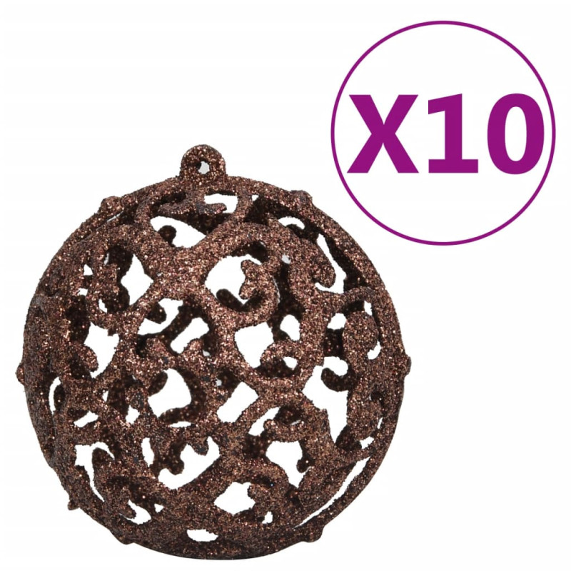 Sztuczna choinka z 300 LED, bombkami i śniegiem, 210 cm