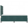 Łóżko sprężynowe z materacem Ciemna zieleń 120 x 190 cm Aksamit