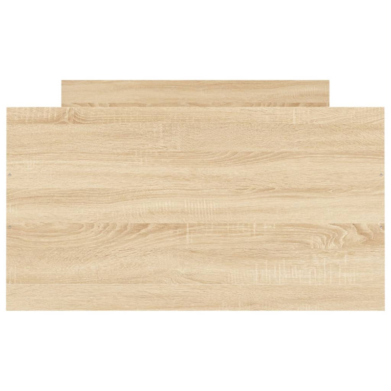 Rama łóżka z wezgłowiem i zanóżkiem, dąb sonoma, 100x200 cm